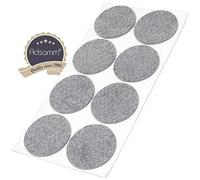 Adsamm® / 8 x deslizantes de Fieltro autoadhesivos/Gris/ø 60 mm/Redondo/Deslizantes de Fieltro para Muebles de 3,5 mm de Grosor/Deslizantes para Muebles y Suelos