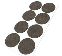 Adsamm® / 8 x deslizantes de Fieltro autoadhesivos/Marrón/ø 50 mm/Redondo/Deslizantes de Fieltro para Muebles de 3,5 mm de Grosor/Deslizantes para Muebles y Suelos