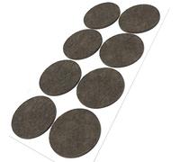 Adsamm® / 8 x deslizantes de Fieltro autoadhesivos/Marrón/ø 60 mm/Redondo/Deslizantes de Fieltro para Muebles de 3,5 mm de Grosor/Deslizantes para Muebles y Suelos