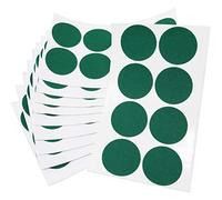 Adsamm® / 80 x Almohadillas de Fieltro/Ø 50 mm/Verde/Redondo/Protectores de Suelo para Patas de Mueble/Auto-Adhesivos/con Grosor de 1,5 mm de la máxima Calidad