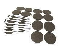 Adsamm® / 80 x deslizantes de Fieltro autoadhesivos/Marrón/ø 60 mm/Redondo/Deslizantes de Fieltro para Muebles de 3,5 mm de Grosor/Deslizantes para Muebles y Suelos