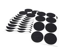 Adsamm® / 80 x deslizantes de Fieltro autoadhesivos/Negro/ø 50 mm/Redondo/Deslizantes de Fieltro para Muebles de 3,5 mm de Grosor/Deslizantes para Muebles y Suelos