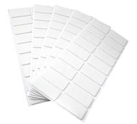 Adsamm® / 90 x deslizantes de Fieltro autoadhesivos/Blanco / 25x50 mm/Rectangular/Deslizantes de Fieltro para Muebles de 3,5 mm de Grosor/Deslizantes para Muebles y Suelos