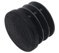 Adsamm INS-R-BL-32-16 16 Tapones de lámina, Negro, ø 32 mm | Wandstärke 1-2 mm