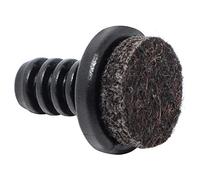 Adsamm INS-R-F-BL-17-32 32 Tapones de láminas con Fieltro, Negro, Ø 17 mm