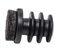 Adsamm INS-R-F-BL-20-16 16 Tapones de láminas con Fieltro, Negro, Ø 20 mm