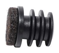 Adsamm INS-R-F-BL-22-4 4 Tapones de láminas con Fieltro, Negro, Ø 22 mm