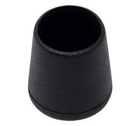 Adsamm® / 16 tapas protectoras para patas de silla/negro/diámetro de 14 - 15 mm/redondo/tapas protectoras para patas de sillas/tapas de tubo para patas redondas de sillón