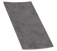 Adsamm® / Placas Auto-Adhesivas de Fieltro recortables / 100x200 mm/Gris/rectangulares/Almohadillas de Fieltro/Protectores de Suelo para Patas de Mueble/Grosor de 3,5 mm de la máxima Calidad