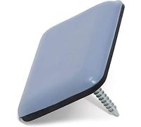 Adsamm PTFE-N-GR-2435-32 32 Deslizadores PTFE con Clavo, Gris y Azul, 24 x 35 mm