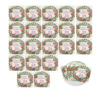 Adsfvs Servilletas navideñas de papel, Servilletas navideñas - 20x Servilletas decorativas para fiestas Servilletas de papel para postres Feliz Navidad,Servilletas de invitados navideñas con corona