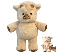 Adsfvs Vaca de peluche | grande de decoración del hogar suave y lindo, peluche de animales Doudou abrazos | para niñas niños sala de estar dormitorio sofá cama estantería cumpleaños dormitorio