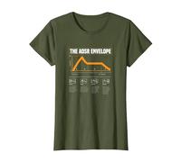 ADSR Modular Life Waveform Sintetizador Nerd Sintetizador Camiseta, Mujer, Verde Oliva, M