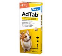 AdTab - Tableta masticable contra pulgas y garrapatas para perros de 5,5 a 11 kg - Cantidad: 1 tableta