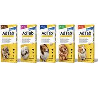 AdTab Comprimidos Masticables Antiparasitarios para Perros XS | 1,3 - 2,5 kg