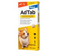AdTab - Tableta masticable contra pulgas y garrapatas para perros de 5,5 a 11 kg - Cantidad: 1 tableta
