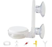 ADTDA Kit de piedra de nano burbujas para pecera, burbujeador para acuario con tubo de aviación, ventosas, válvula de retención, conector y válvula de control de aire. (Y-35 mediano)