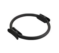 ADTUIUG Aro de Yoga, Anillo Dual de Pilates la Yoga del apretón for el ejercitador irrompible Cuerpo círculo Ejercicio músculo(Black)