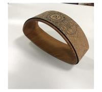 ADTUIUG Aro de Yoga, TPE Profesional de Madera del círculo Pilates Que Adelgaza el Entrenamiento la Espalda Ejercicio Gimnasio Yoga(Half Round Wood)