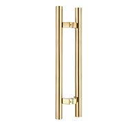 ADTUIUG Manilla para puertas correderas industriales, Juego de manijas puerta redondas industriales, herrajes for puertas corredizas Granero alta resistencia(Gold2,60cm/23.6)