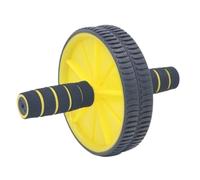 ADTUIUG Rueda Abdominal, Equipo de Entrenamiento AB for básico Ejercicio como tóner Muscular Abdominal(Yellow)