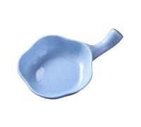 ADTUIUG Vasito para salsas, Cuenco for condimentos, plato pequeño con mango, for salsa, vinagre, 4 Uds(Blu)
