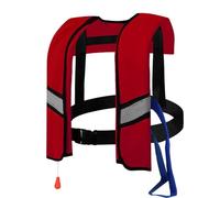 Adult Adjustable Kayaking Vest Buoyancy Aid Unisex Swim Vest Water Sports Surfing Boating Fishing Swimming Canoeing Rafting Outdoor Safety Gear High Buoyancy Flotation(Red)