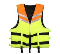 Adult Adjustable Kayaking Vest Waterproof Buoyancy Aid Swimming Water Sports Boat Trips Kayaking Boating Fishing Surfing Canoeing Outdoor Safety Gear High Buoyancy Flotation Vest(Green,3XL)