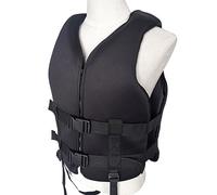 Adult and Kids Comfortable Safety Kayak Vest, Adjustable Neoprene Nylon Breathable Flotation Vest for Fishing, Kayaking, Boating, Sailing, Water Sports for Men Women Youth(Black,M)