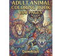 Adult Animal Coloring Book 100 Pages: Features Intricate Wildlife Zentangle Style Pattern Designs, for Stress Relief, Relaxation, and Mindfulness