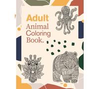 Adult Animal Coloring Book