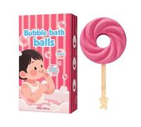 Adult Bubble Bath Balls - 6 Cute Lollipop Shaped Fragrant Foam Bath Fizzers | Relaxing Spa Experience for Women, Men, Girls, Grandma, Youth | Home, Travel, Family Pampering
