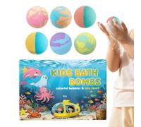 Adult Bubble Bath,Moisturizing Fragrance Salt Ball - 6 Pieces Foam Bath Ball | for Women Wife Men Grandma Girls Youth Family Home Travel