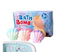 Adult Bubble Bath, Toy Conch Shape, 6 Piece Foam Bath Ball Set, Fragrance Salt Ball Relaxing Spa Fizzers, for Women Wife Men Grandma Girls Youth Family Home Travel Relaxation
