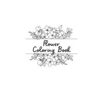 Adult Coloring Book- Floral