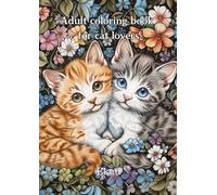 Adult coloring book for cat lovers