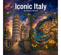 Adult Coloring Book Italy Travel Landmarks: Iconic Italy in Detailed Line Art: 24 Detailed Coloring Pages of Italy's Most Famous Landmarks and Coastal Views for Adults
