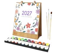 Adult Coloring Calendar - Urban Landscape Number Painting Set - DIY Art | 2026 Paint By Numbers Desk Calendar Women, Men, Students, Home Decor, Adult Relaxation
