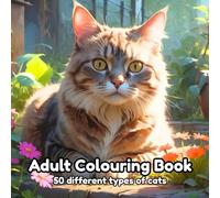 Adult Colouring Book: 50 different types of the cutest cats