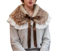 Adult Deer Costume Accessories - Plush Deer Soft Props | Halloween Cosplay Dress-Up Headband Antler Set Accessory | For Photos, Masquerade, Holiday, Theater, Festival, Stage, Celebrations, Family Even