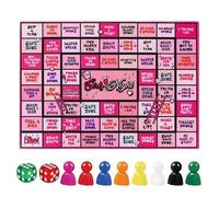Adult Drinking Game, Interactive Dice Toy, Fun Party Activity, Compact Game Set, Ideal for Date Night, Wedding, Graduation, Family, Beach Events, Indoor and Outdoor, 14.96x11.02x0.08 Inches