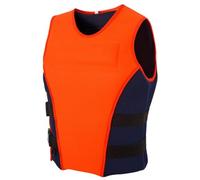 Adult Float Jacket Anti-Collision Neoprene Buoyancy Float Jacket for Fishing Swimming Boating Kayaking Surfing Canoeing Rafting Sailing Water Sports Outdoor Safety Gear Men Women(Orange,L)