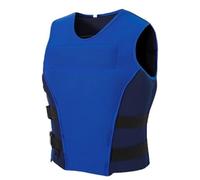 Adult Float Jacket Anti-Collision Neoprene Buoyancy Float Jacket for Fishing Swimming Boating Kayaking Surfing Canoeing Rafting Sailing Water Sports Outdoor Safety Gear Men Women(Blue,S)