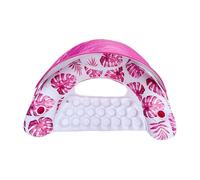 Adult Floats for Pool, Inflatable Swim Hammock with Cup Holder and Sunshade, Floating Lounge Chair for Lake River or Outdoor Summer Water Fun, Soft Support, Wide Seat