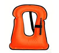 Adult Fly Fishing Snorkeling Jacket Adjustable High Buoyancy Kayaking Surfing Paddle Board Water Sports Swimming Boating Canoeing Rafting Outdoor Safety Gear Flotation Aid(Orange)