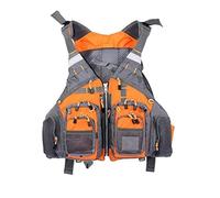 Adult Fly Fishing Swimming Vest, Safety Swim Vest for Boating Kayaking Sailing Floating Water Sports, Breathable Backpack Style with Adjustable Straps for Men Women(White Camouflage,Without Foam)