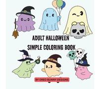 Adult Halloween Simple Coloring Book (Adult Coloring Books)