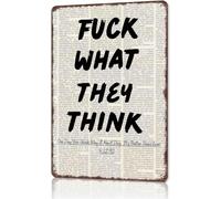 Adult Humor Their Thoughts Not My Problem Sign 12x8 Inch