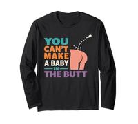 Adult Humor - You Can't Make A Baby In The Butt Manga Larga