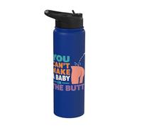 Adult Humor - You Can't Make A Baby In The Butt Stainless Steel Insulated Water Bottle